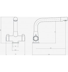 Aqualla Vine Kitchen Sink Monobloc Mixer Tap