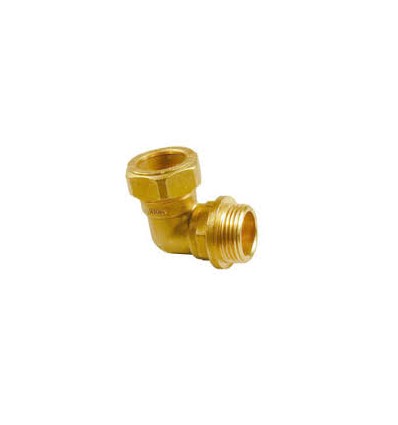 Male Compression Elbow 15mm Metric (1/2 bsp tread)