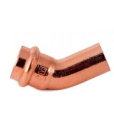 Copper Press Fittings Coupling Street 45 degree 1/2" 